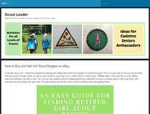 Tablet Screenshot of girlscoutleader.net